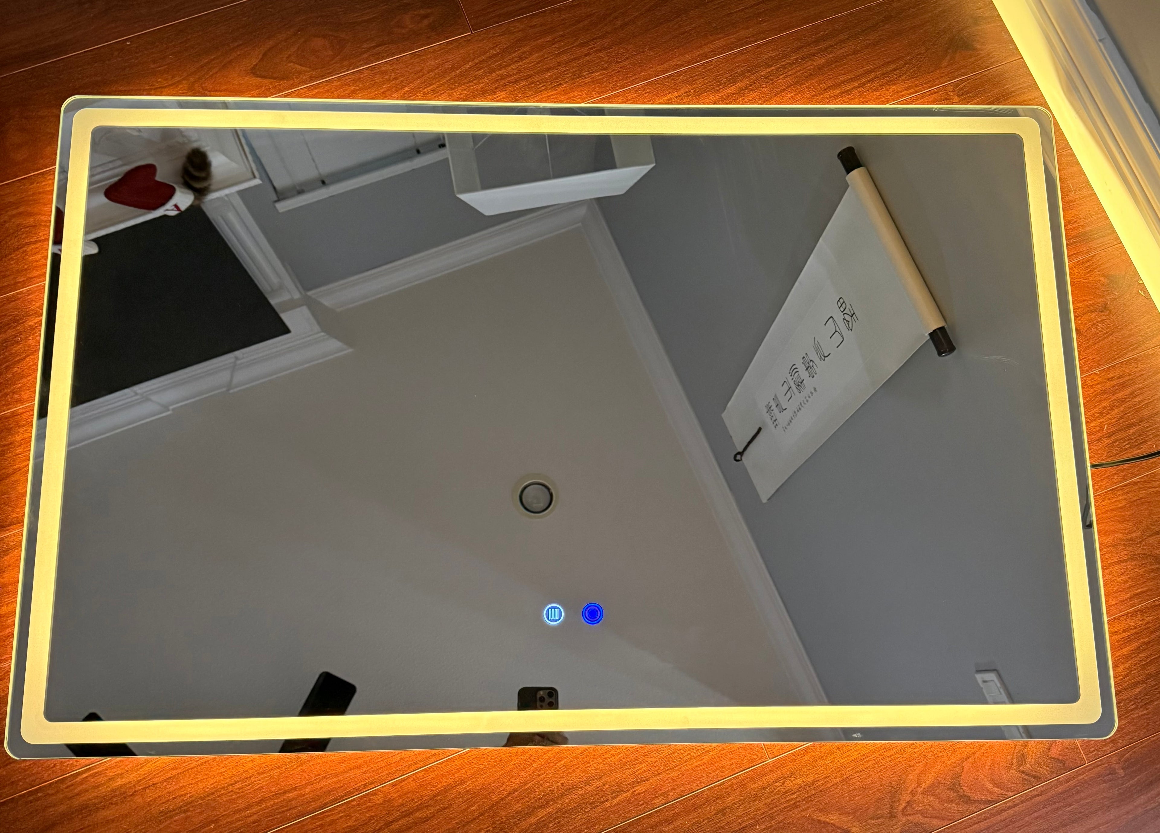 LED Heated Mirror, Width 43-1/4 Height 27-1/2, $349