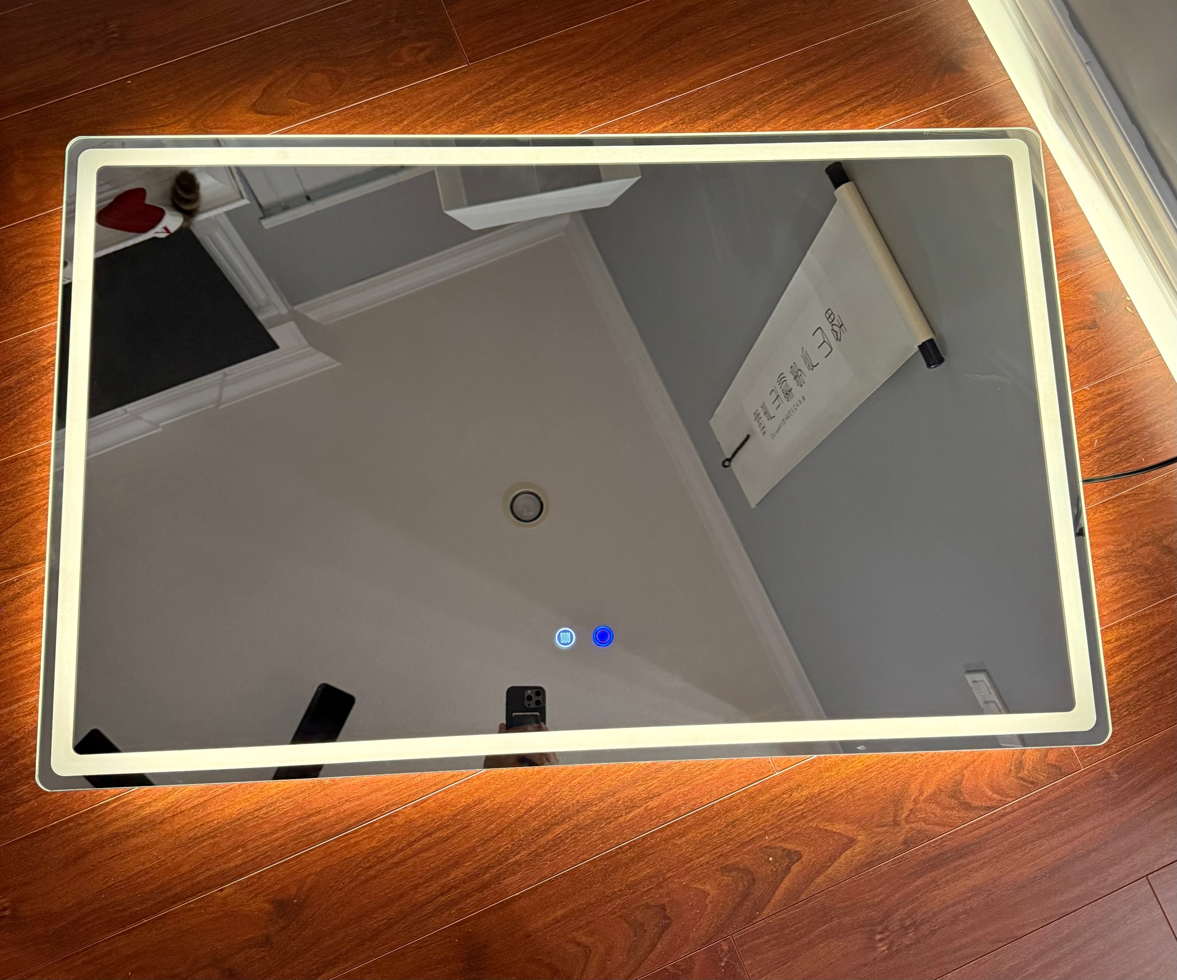 LED Heated Mirror, Width 43-1/4 Height 27-1/2, $349